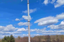 4 kW galios vėjo jėgainė su inverteriu ir stovu