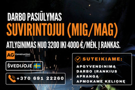 Suvirintojas (Mig/Mag) Švedijoje