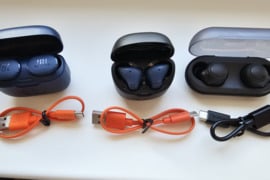 JBL Tune Flex + JBL Tune 130NC TWS + Sony WF-C500 ausinukai su trūkumais