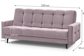 Minkšta sofa-lova „Salsa“ su dėže patalynei