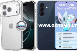 C-Clear Plus skaidri nugarėlė Samsung Galaxy A57 WWW.GOTAMO.LT