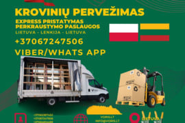 ŠIANDIEN - RYTOJ LENKIJA – LIETUVA  KROVINIŲ PERVEŽIMAS  