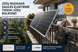 Gyvenate bute? Turėkite savo saulės elektrinę.