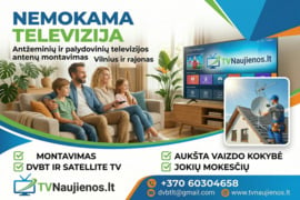 Televizijos antenų montavimas, derinimas, remontas