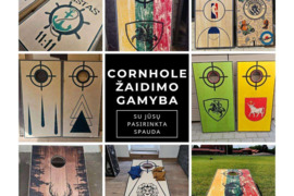 Cornhole Žaidimas su Jūsų pasirinkta spauda