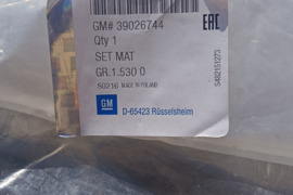 Originalūs Opel Mokka tekstiliniai kilimėliai
