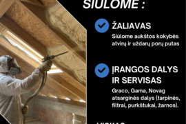 ŠILTINIMO MEDŽIAGOS IR ĮRANGA (PARDUODAME SANDĖLIO LIKUTĮ GERIAUSIOMIS KAINOMIS)