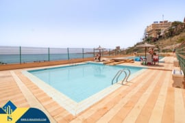 Apartamentas su bendru baseinu, Alicante provincijoje, Torrevieja mieste, Playa del Cura rajone. 3 k