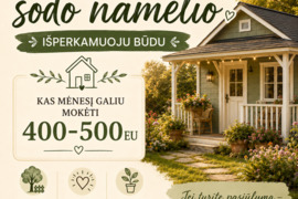 Sodo namas Utenos r. sav.