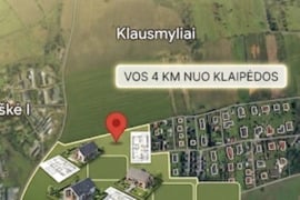 Sklypas 8,33a NETOLI KLAIPĖDOS namo statybai su namo prjektu