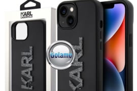 Dėklas nugarėlė Karl Lagerfeld Style3 su 3D Logo Glitter – Apple iPhone 15
