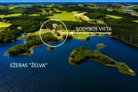 Molėtų rajone prie Želvos ežero parduodamas išskirtinis 6.8528 ha