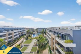 Penthouse apartamentas su bendru baseinu, Alicante provincijoje, Orihuela Costa mieste. 3 kambariai 