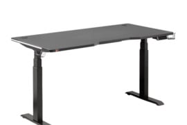 Pompeii ergonominis gaming stalas | Reguliuojamo aukščio | LED | Naujas