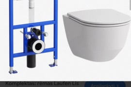 Klozetas laufen pro rimless potinkinis remas