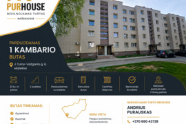 Parduodamas 1 kambario butas J. Tumo-Vaižganto g. 6, Mažeikiuose.