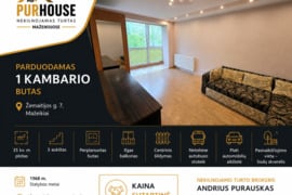 PARDUODAMAS 1 KAMBARIO BUTAS MAŽEIKIUOSE