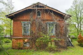 Medinis namas_ Geležinkelio g., Dūkšto miestelis, Ignalinos r. sav.,