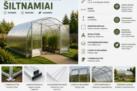 Polikarbonatiniai šiltnamiai AGRO EKO ir AGRO LIUX