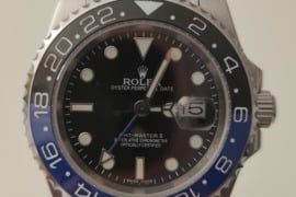 Rolex GMT-Master II 40 Watch - Black and Blue Batman Bezel - Black Dial - Oyster Bracelet