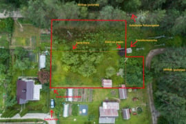 REZERVUOTA. Parduodamas kampinis sodo sklypas prie miško 22km nuo Vilniaus centro