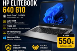 HP EliteBook 640 G10 i5-1345U/32GB RAM/512GB SSD – garantija