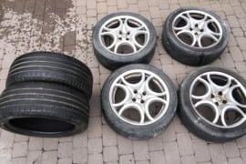 Alfa Romeo originalus lieti rantlankiai su vasarinem padangom+2 padangos dovanu