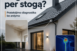 Bėga per stogą? Pratekėjimo diagnostika be ardymo