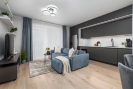 Parduodamas 3 kambarių butas LAKE TOWN statybos projekte su terasa,parkingo vieta ir sandėliuku