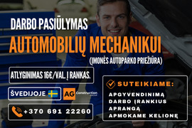 Lengvųjų automobilių mechanikas Švedijoje