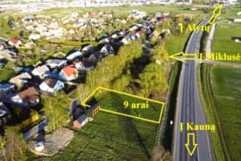 9 a sklypas Alytaus r., Miklusėnai. Kaina 14000