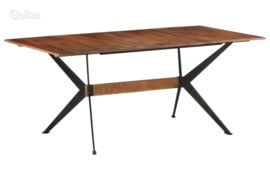 vidaXL Valgomojo stalas, 180x90x76cm, mango medienos masyvas