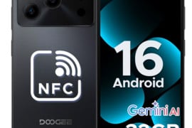 Naujas telefonas DOOGEE Note56 Pro, NFC, 128GB/32GB, 6150mAh baterija