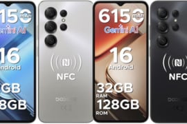 Naujas telefonas DOOGEE Note56X Pro, NFC, 128GB/32GB, 6150mAh baterija