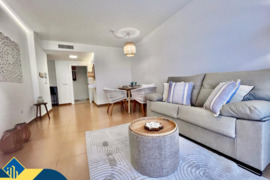 Apartamentas su terasa, Alicante provincijoje, Torrevieja mieste, Playa del Cura rajone. 3 kambariai