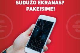 IPhone ekranų, baterijų keitimas
