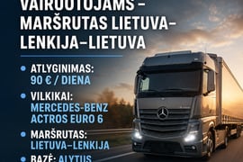 DARBAS CE KATEGORIJOS VAIRUOTOJAMS