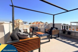 Renovuotas bungalas su bendru baseinu, Alicante provincijoje, Orihuela Costa mieste. 4 kambariai | 9