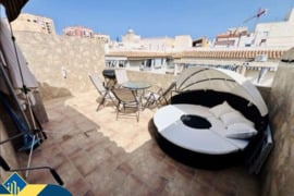 Duplex penthouse apartamentas su terasa, Alicante provincijoje, Torrevieja mieste, Playa de los Loco