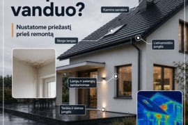 Bėga per stogą? Pratekėjimo diagnostika be ardymo