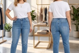 Mom Fit G-Smack džinsai. Dideli dydžiai