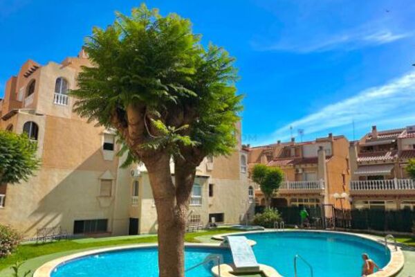 Apartamentas su bendru baseinu, Alicante provincijoje, Torrevieja mieste. 3 kambariai | 62 m² | 900 