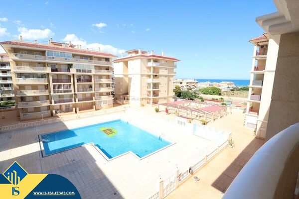 Apartamentas su bendru baseinu, Alicante provincijoje, Torrevieja mieste, La Mata rajone. 3 kambaria
