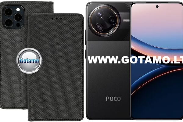 Re-Grid magnetiniai dėklai knygutės – Xiaomi Poco F7 Pro / Poco F7 Ultra