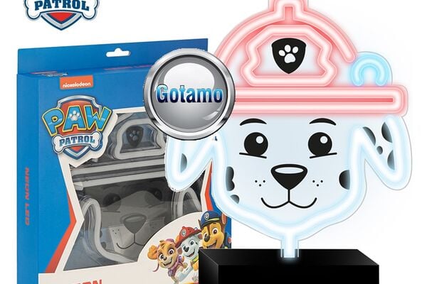 Neoninė Led lempa ant stovo Paw Patrol – Marshall Www.gotamo.lt