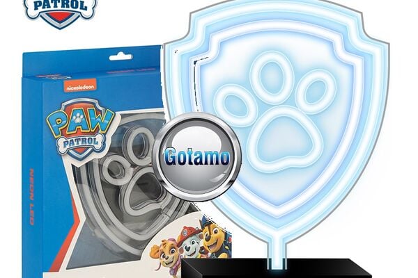 Neoninė Led lempa ant stovo Paw Patrol – Letena Www.gotamo.lt