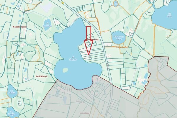 Parduodamas 1,1338 ha žemės sklypas prie Šiemečio ežero, Elektrėnų sav., Vievio sen., Keliakiemio k.