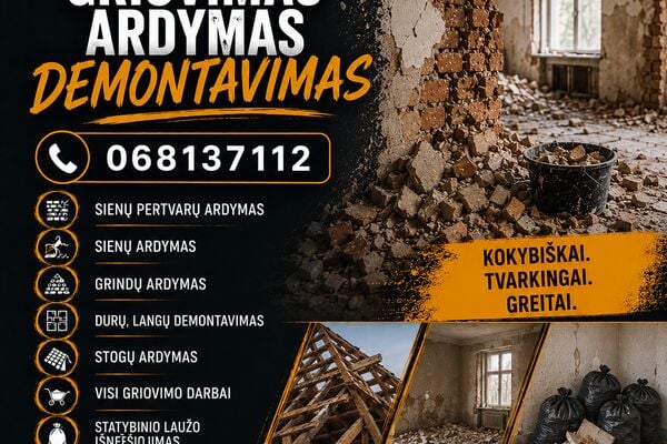 Griovimas bei smulki statyba