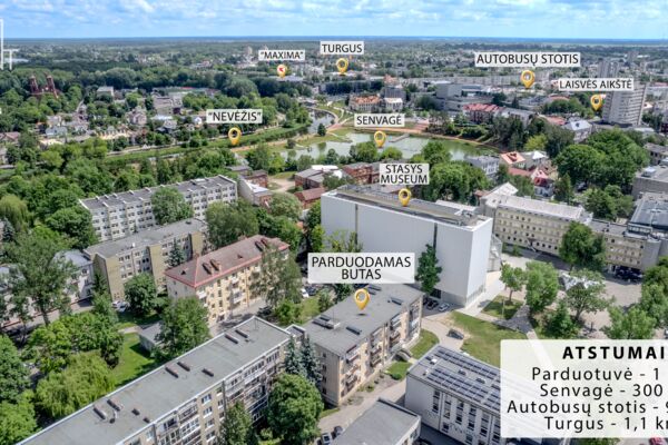 Parduodamas 1 Kambario Butas Panevėžio Centre – Prie „Stasys Museum“