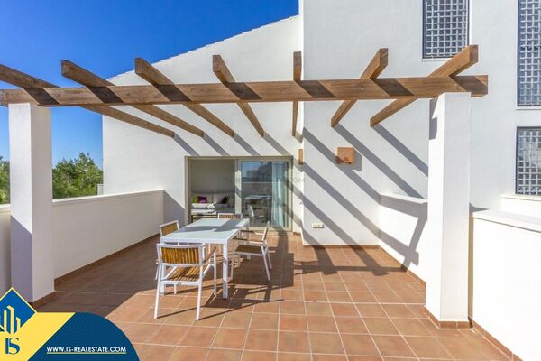 Penthouse apartamentas su bendru baseinu, Alicante provincijoje, Orihuela Costa mieste. 3 kambariai 